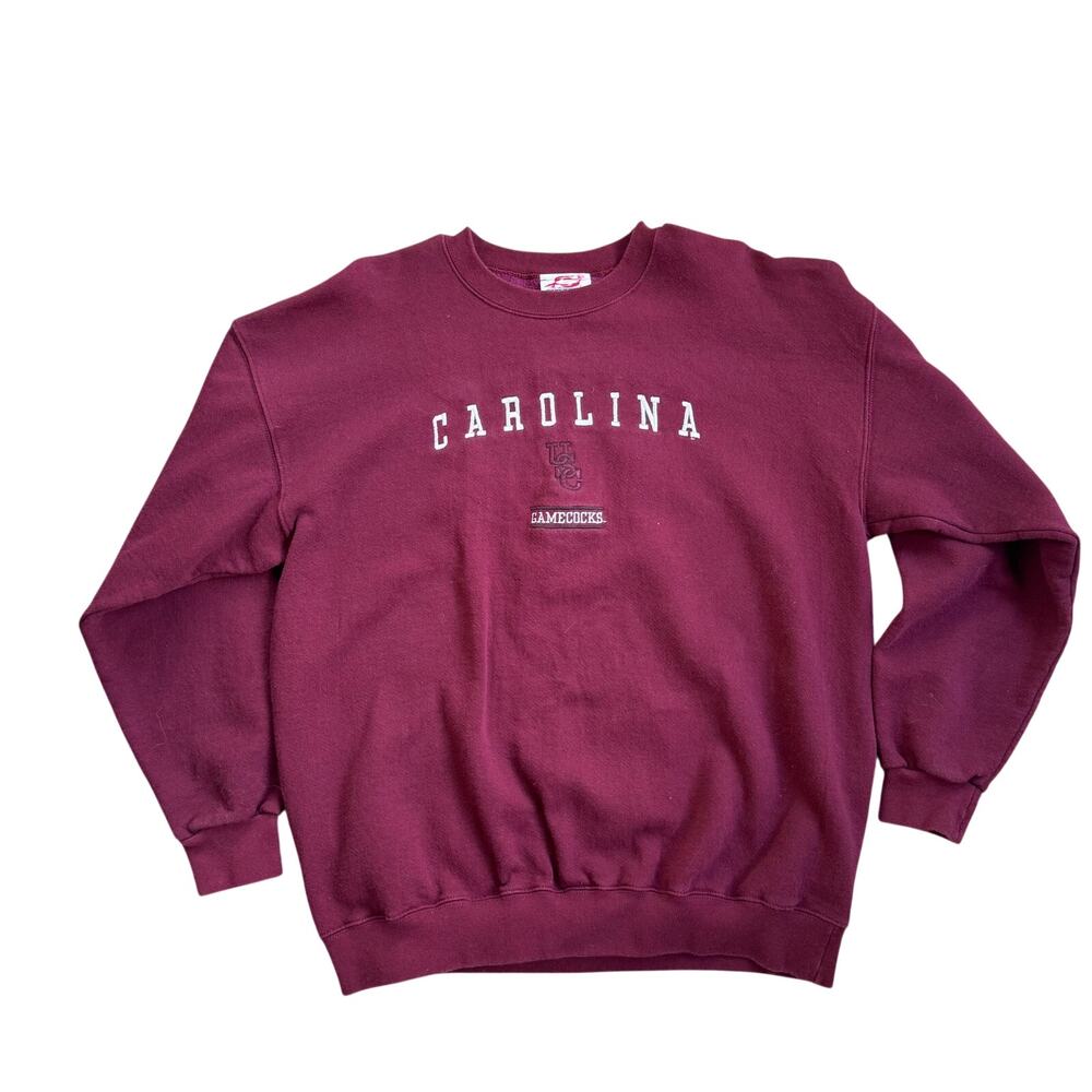 Vtg Spike Sports South Carolina Gamecocks Crewneck Sweatshirt Embroidered Sz XL